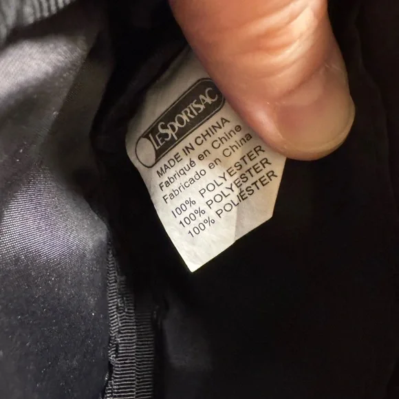 LeSportsac Round Wristlet Pouch in Cream with Multicolor Bunny Picnic Print - Picture 6 of 10